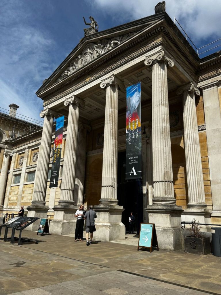 outside the Ashmolean Museum in Oxford