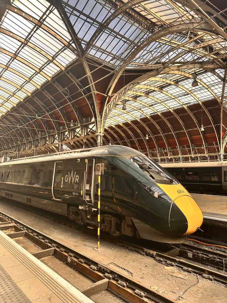 Great Western Train at the platform at London Paddington Train Station
